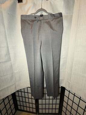 Men's Ultraflex High Performance Gray Wool Dress Pants